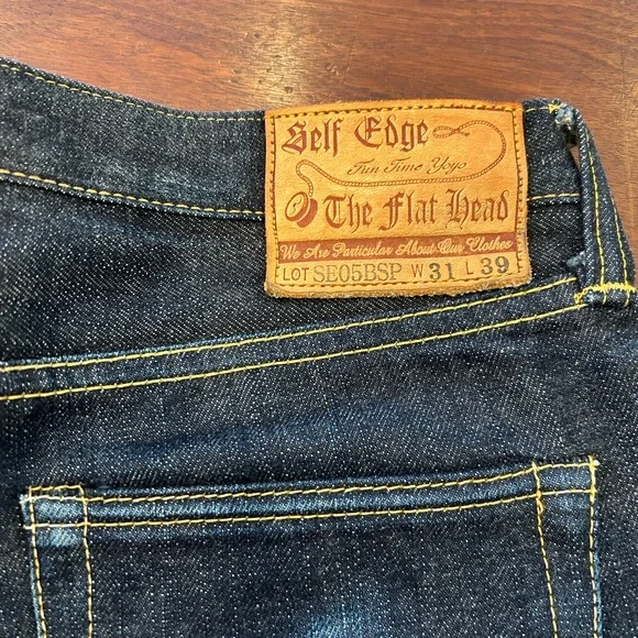 Men's Classic Blue Raw denim Jeans